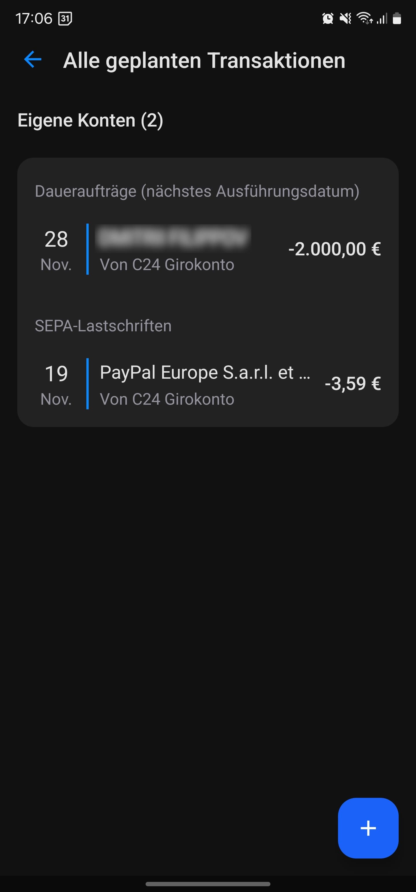 Direct Debit Notifications
